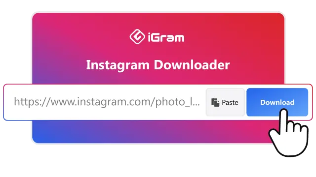 Paste the URL in iGram-io